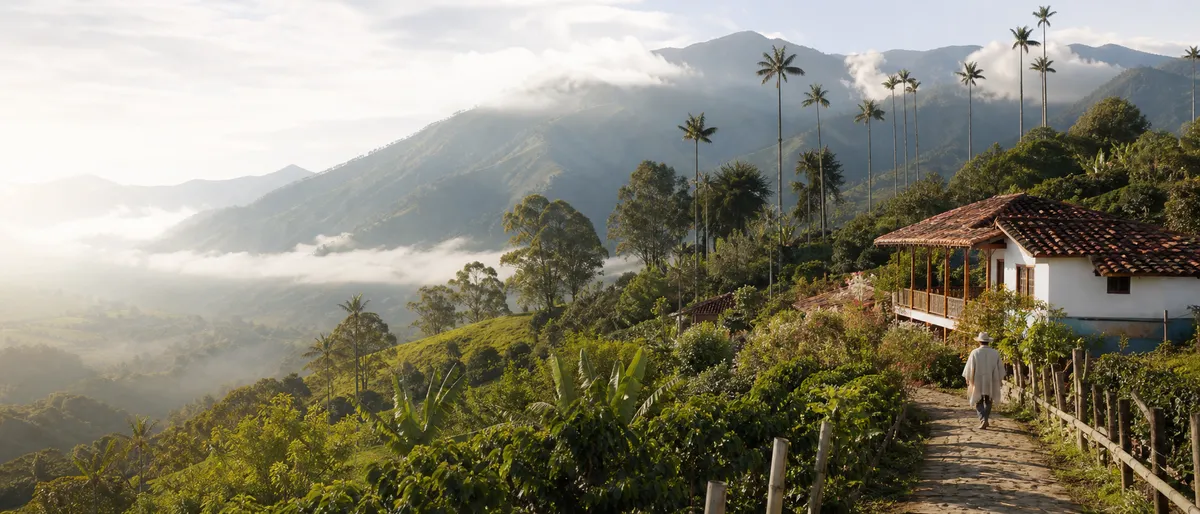 Mountain landscape of the Andean region